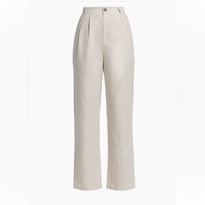 Reformation Mason Linen Pant in Oatmeal